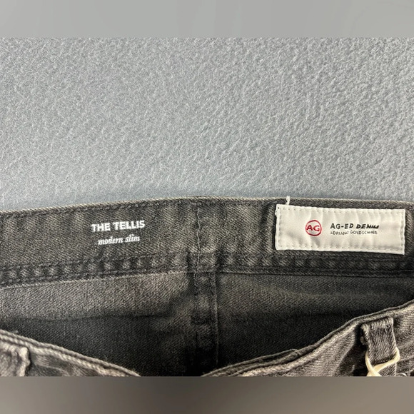 AG The Tellis Modern Slim Black Distressed Jeans - Picture 12 of 13
